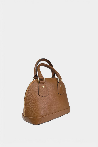 MARLON OPERA TOTE AND CROSSBODY TAN LEATHER BAG