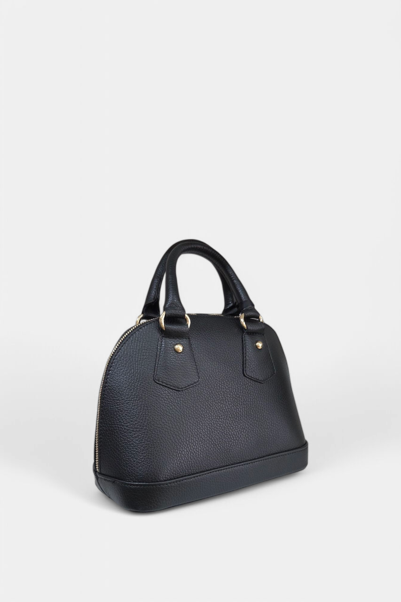 MARLON OPERA TOTE AND CROSSBODY BLACK LEATHER BAG