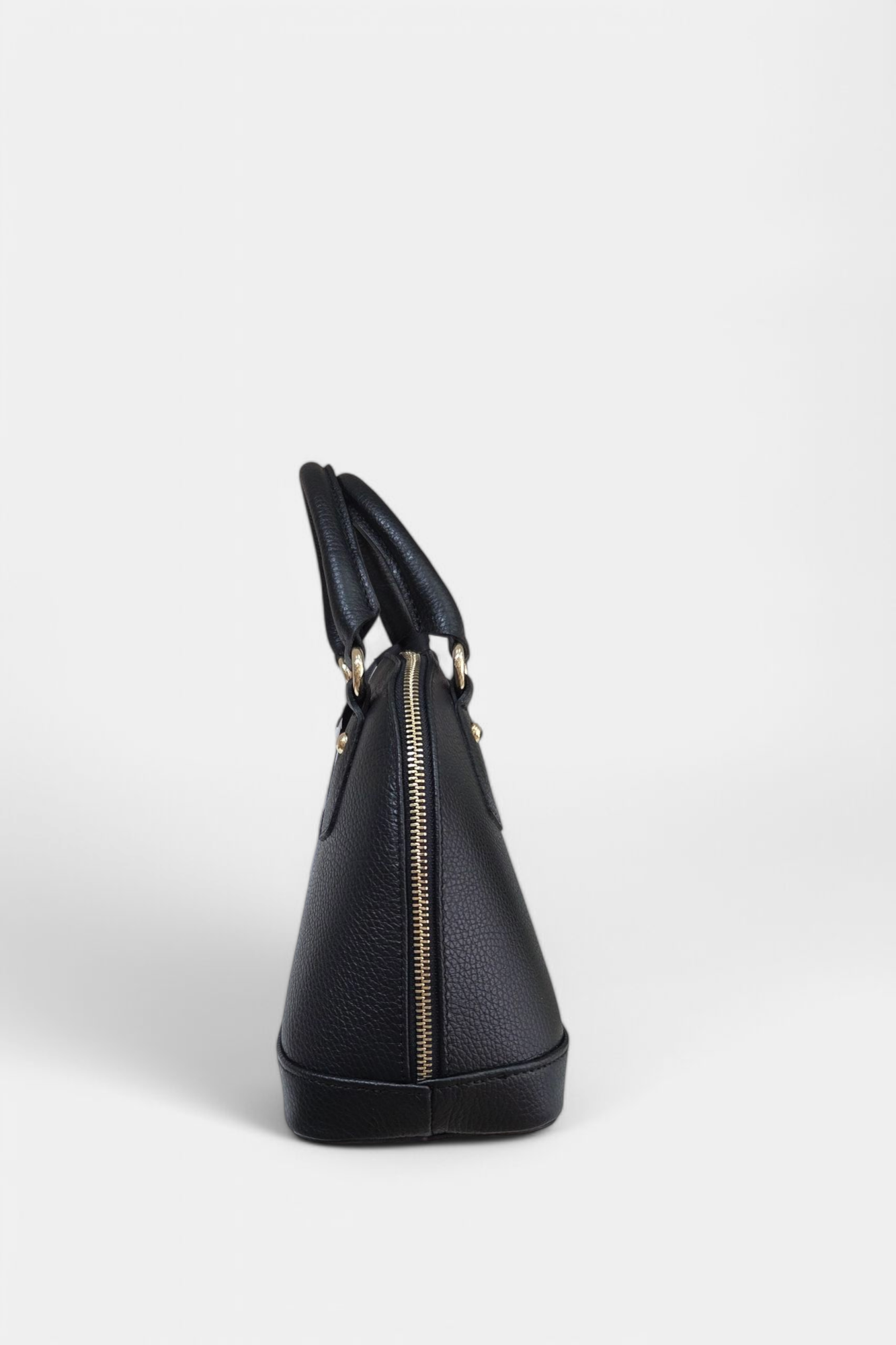 MARLON OPERA TOTE AND CROSSBODY BLACK LEATHER BAG