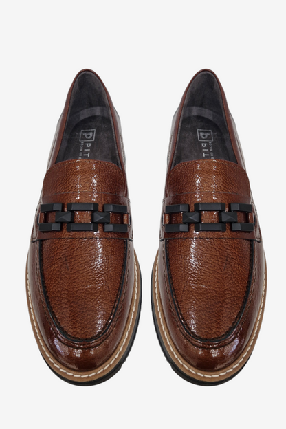 PITILLOS 10070 TAN LEATHER LOAFER