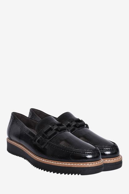 PITILLOS 10070 BLACK PATENT LEATHER LOAFER