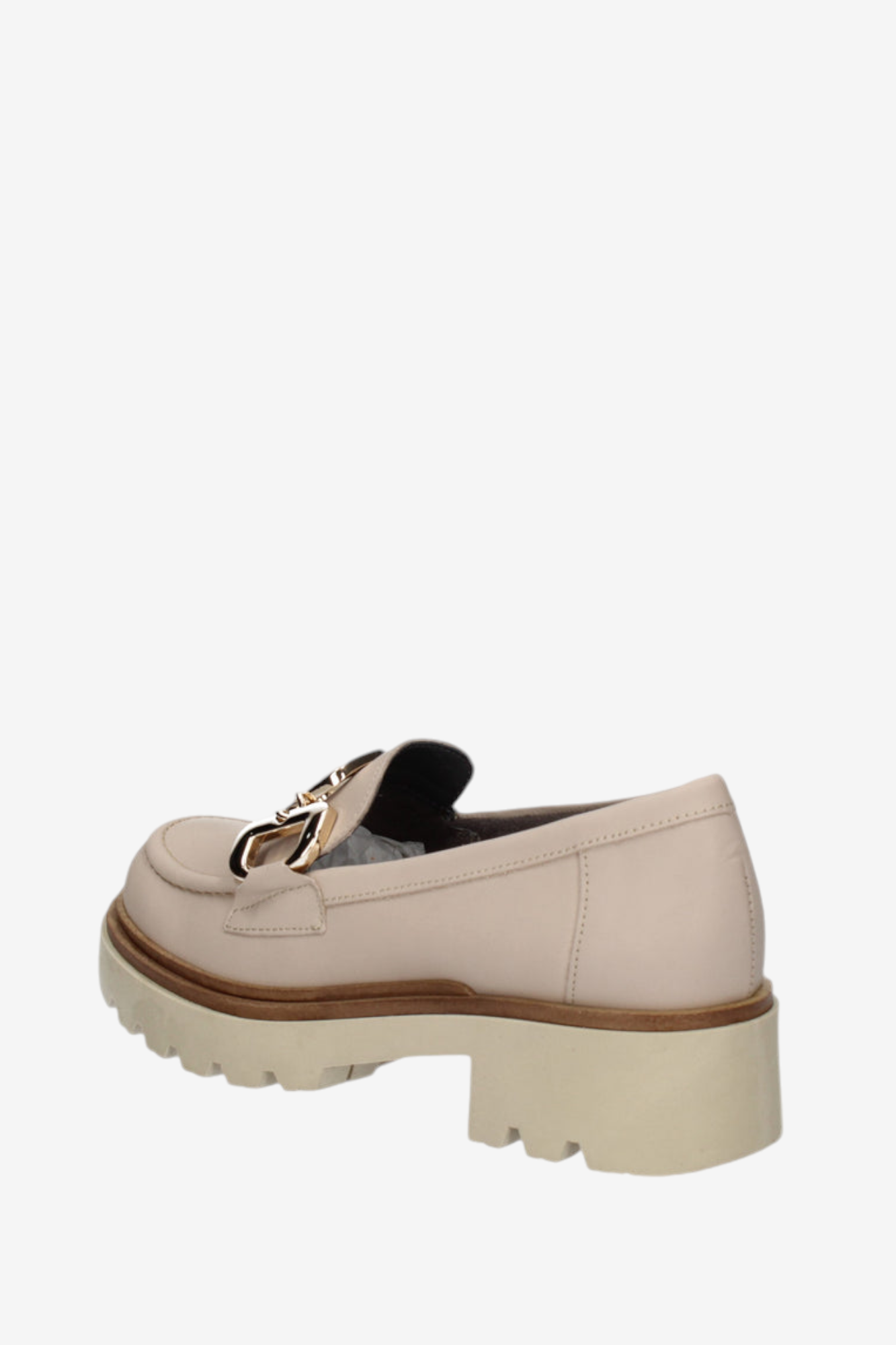 PITILLOS 10103 CREAM LEATHER LOAFER