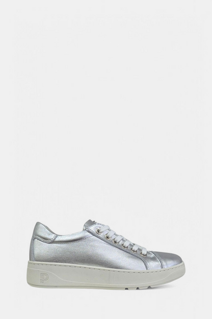 PITILLOS 10441 SILVER LEATHER TRAINER