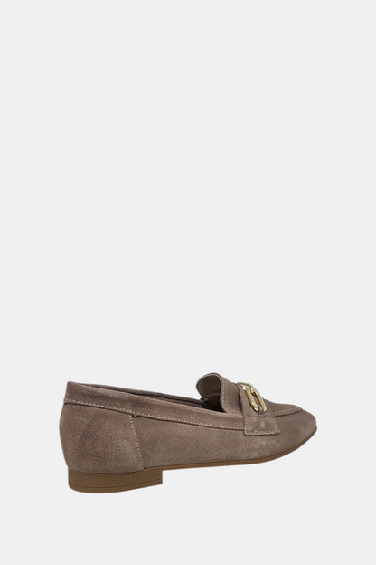 PITILLOS 10475 TAUPE SUEDE LOAFER