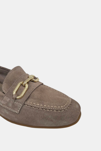 PITILLOS 10475 TAUPE SUEDE LOAFER