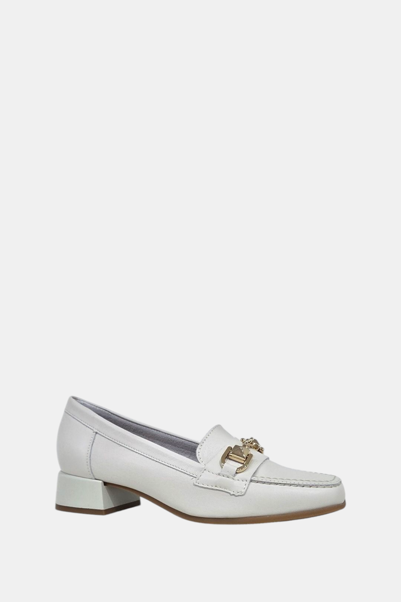 PITILLOS 10482 OFF WHITE LEATHER LOAFER