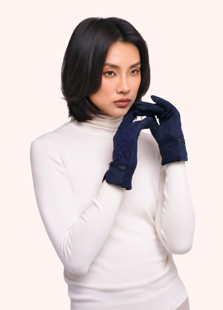 POWDER PENELOPE NAVY GLOVES