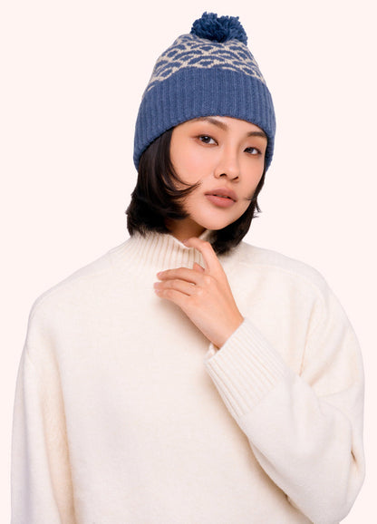 POWDER AGATHA DENIM MIX POM POM HAT