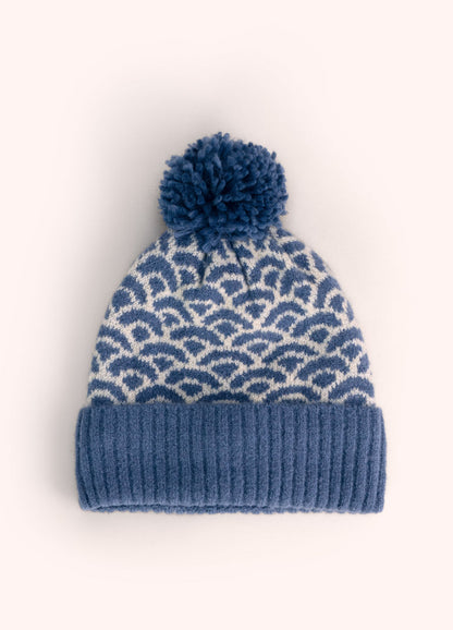 POWDER AGATHA DENIM MIX POM POM HAT