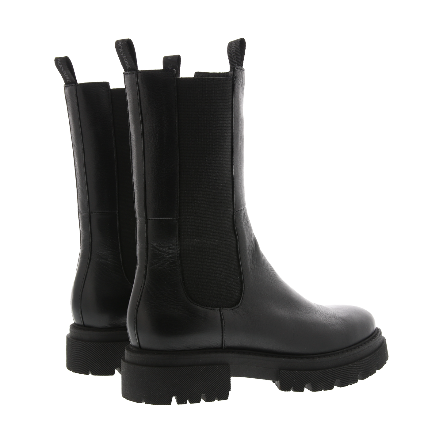 BLACKSTONE SMILLA HIGH BLACK LEATHER CHELSEA BOOT
