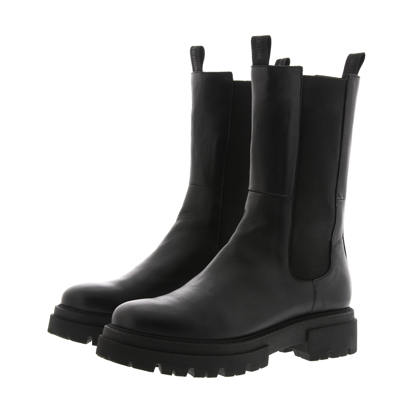 BLACKSTONE SMILLA HIGH BLACK LEATHER CHELSEA BOOT