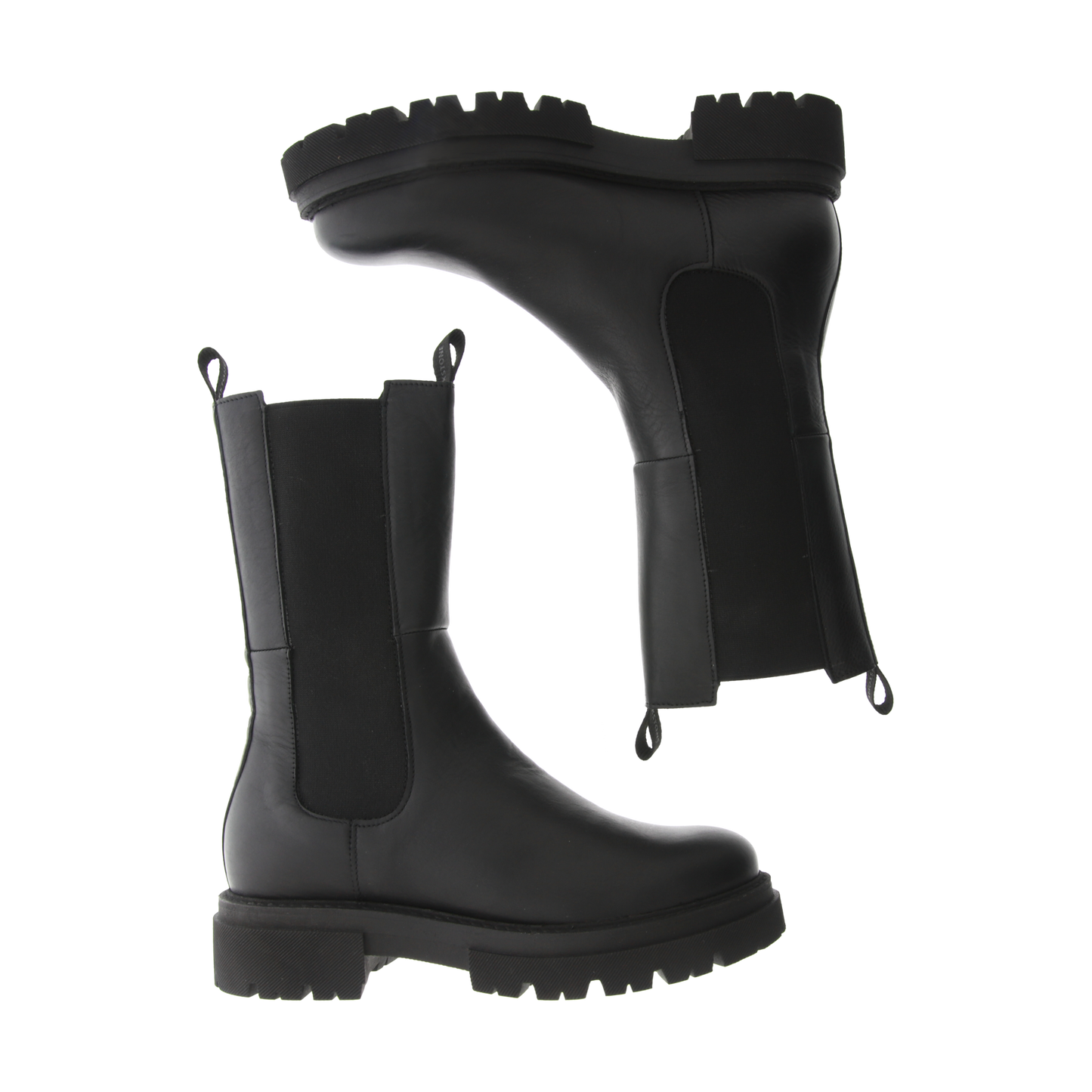 BLACKSTONE SMILLA HIGH BLACK LEATHER CHELSEA BOOT