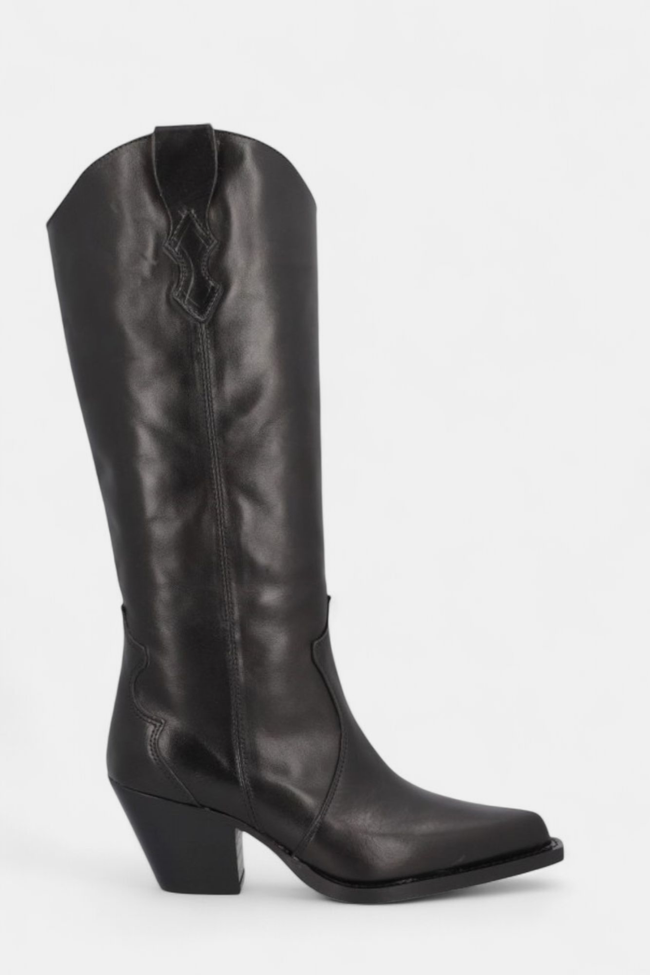 ALPE 5260 BLACK LEATHER COWBOY BOOT