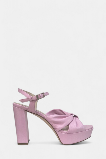 MARIAN 55201 BABY PINK LEATHER  PLATFORM HEELED SANDAL