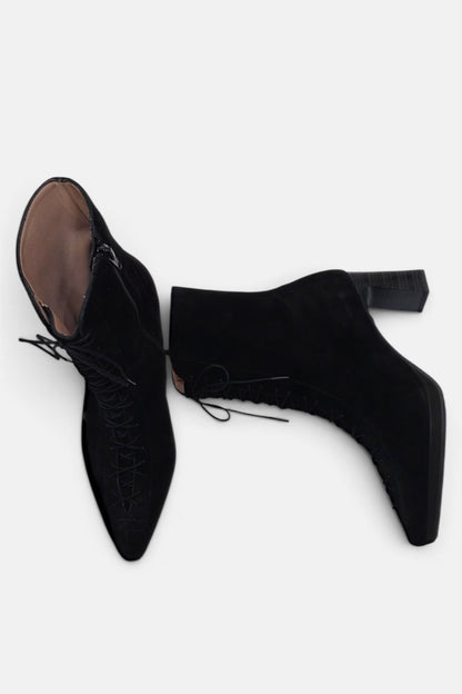 Hispanitas 265227 black suede lace up boot