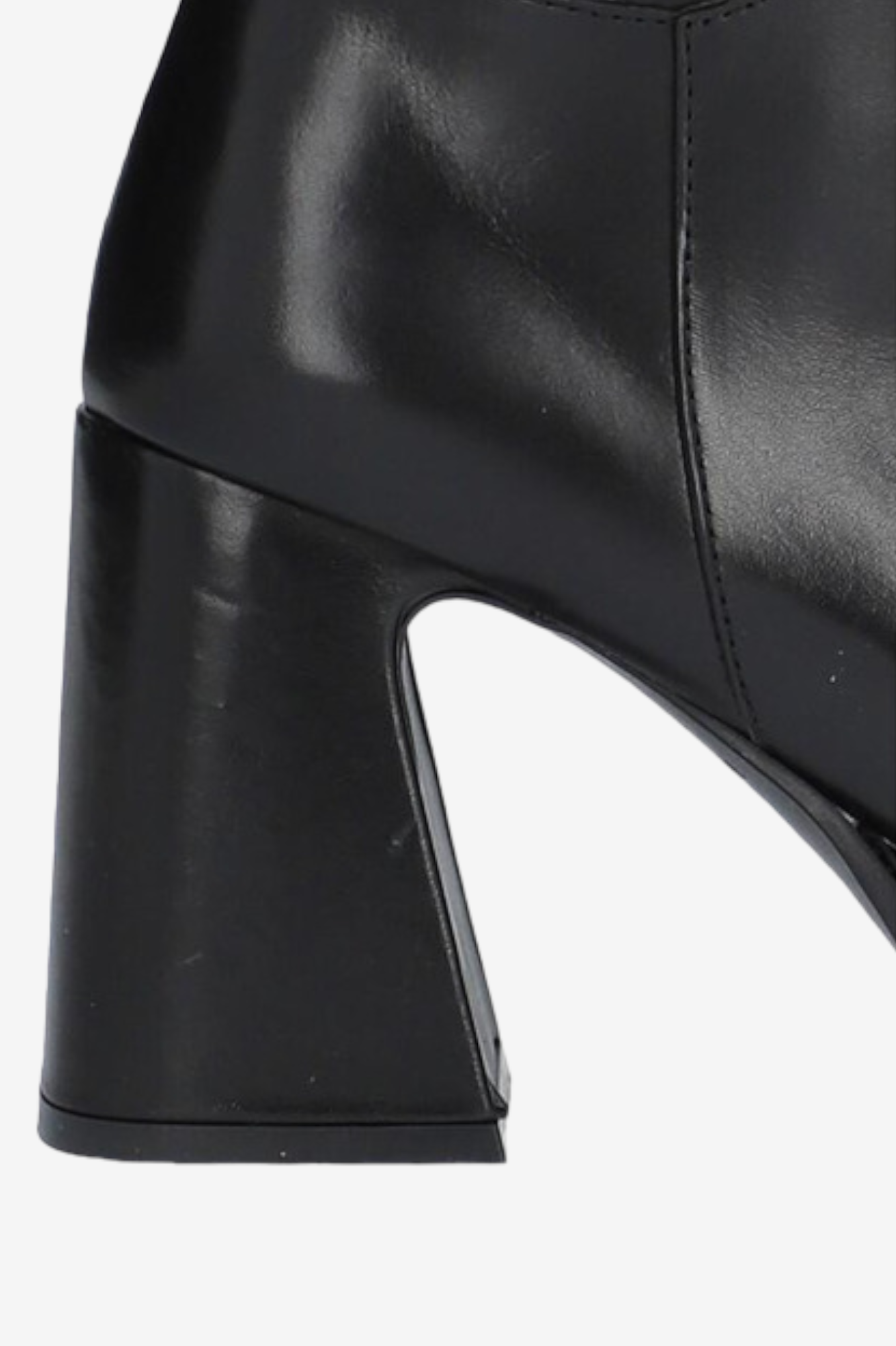 ALPE 2748 BLACK LEATHER KNEE HIGH BOOT