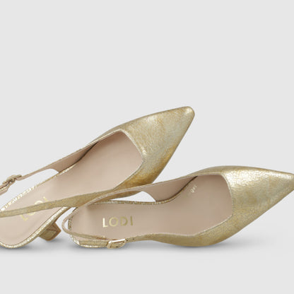 LODI MODERN ANTIQUE GOLD HEELS