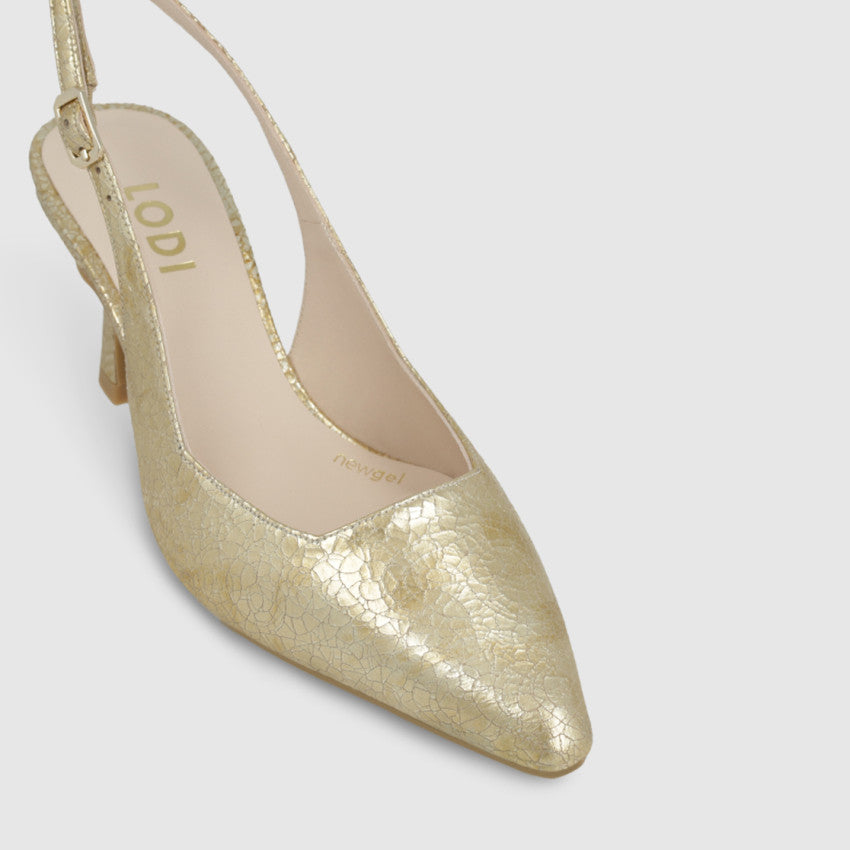 LODI MODERN ANTIQUE GOLD HEELS