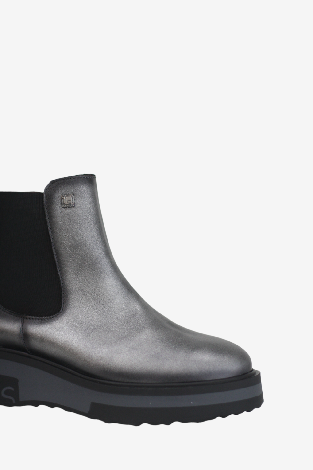 JOSE SAENZ 3157 PEWTER LEATHER CHELSEA BOOT