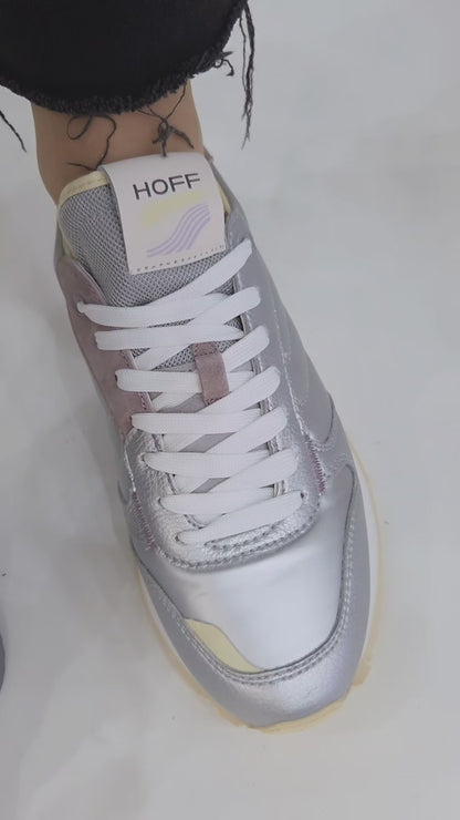 HOFF TIRYNS SILVER LEATHER TRAINER