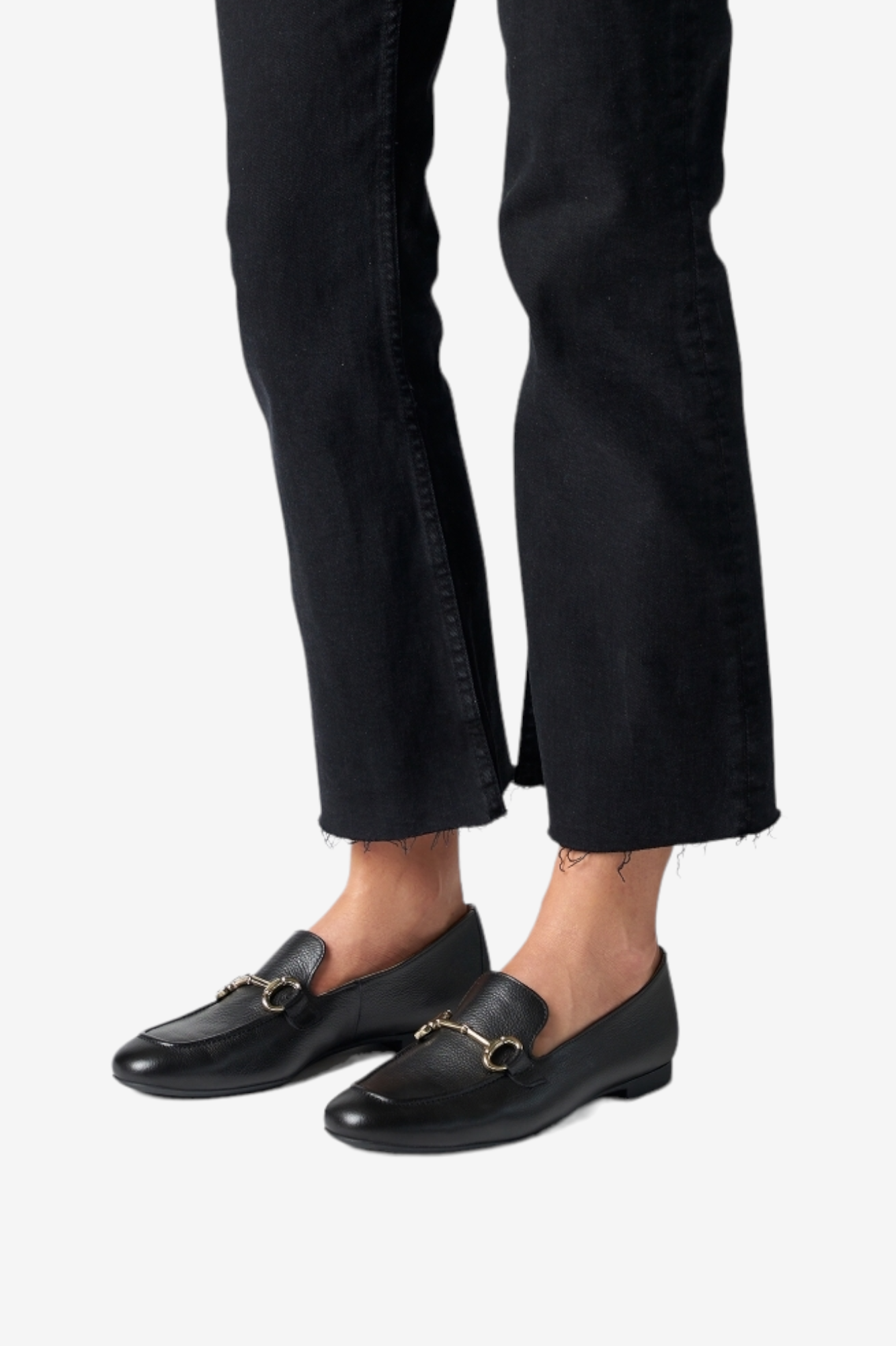 PAUL GREEN BLACK SUPER SOFT LEATHER LOAFER