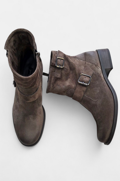 PAUL GREEN 8279 EARTH NUBUCK BOOTS