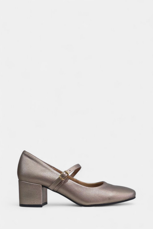 DANCING SHOES LEATHER CHAMPAGNE