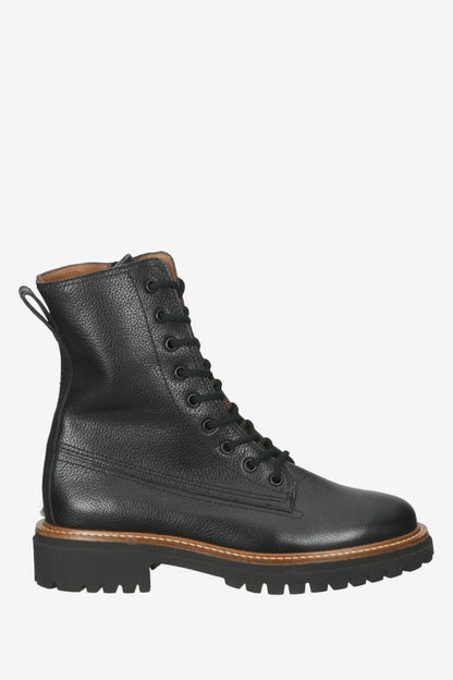 PAUL GREEN BLACK LEATHER BOOT