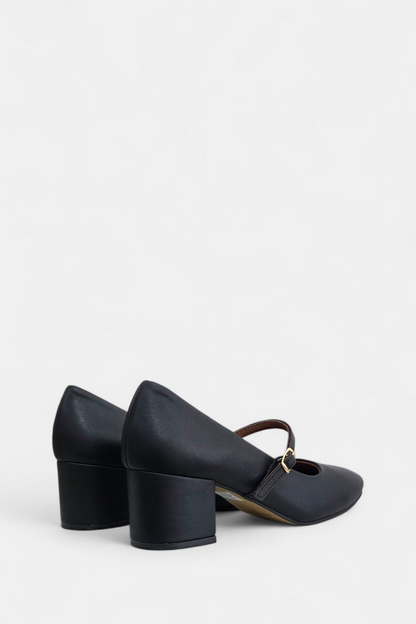 DANCING SHOES LEATHER BLACK