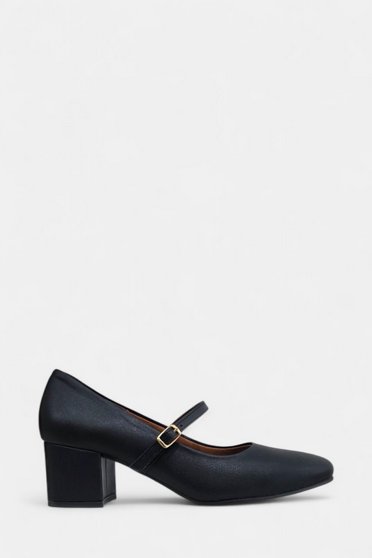 DANCING SHOES LEATHER BLACK